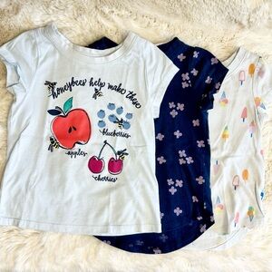 2T Cat & Jack Girls Tshirt Bundle